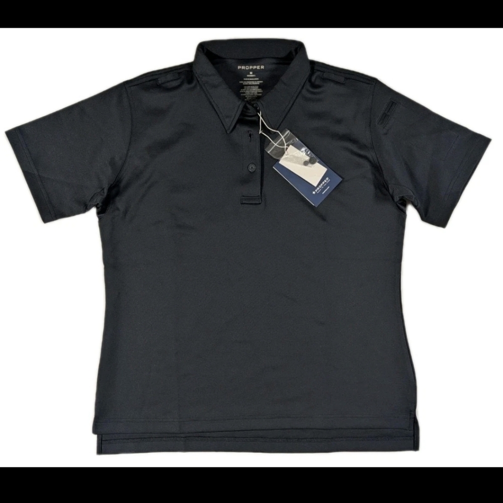 NWT NEW PROPPER Women’s Size M I.C.E. Performance Polo Short Sleeve LAPD Navy